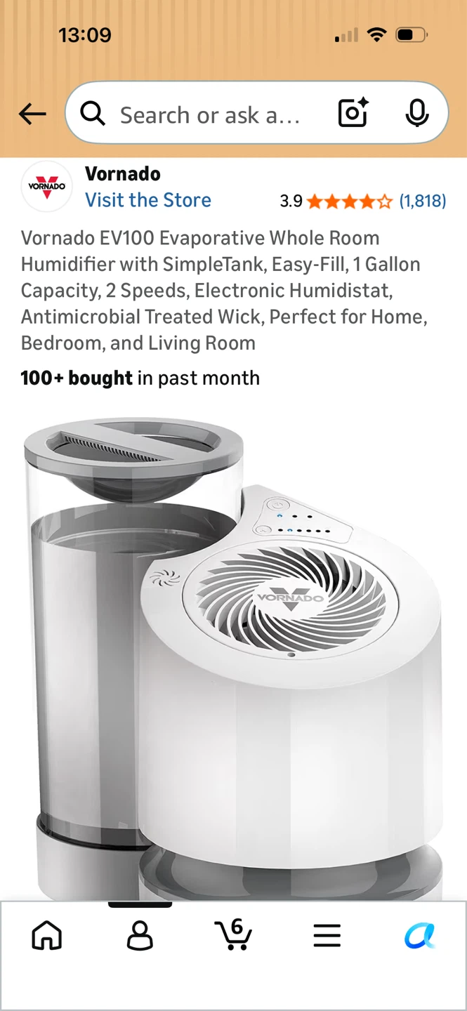 Vornado EV100 Evaporative Whole Room Humidifier - photo 2