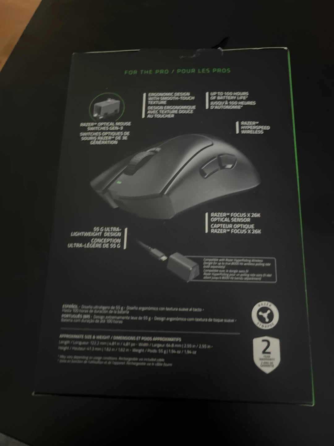 Razer DeathAdder V3 HyperSpeed Wireless Gaming Mouse - photo 2