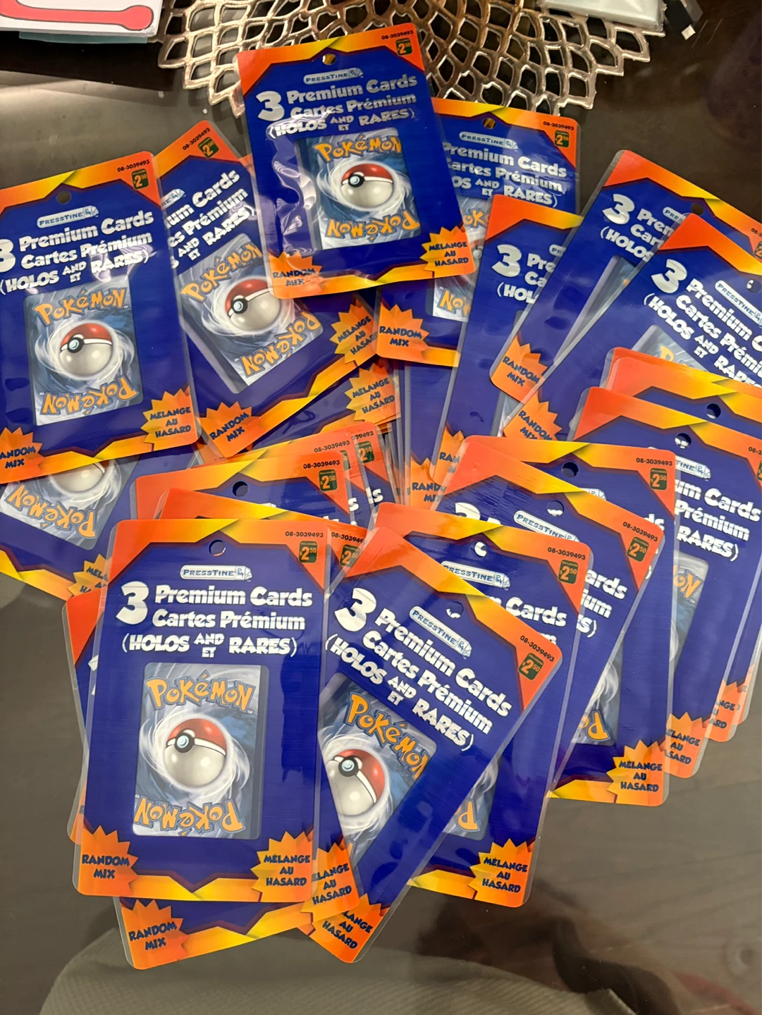 Presstine 3 Premium Pokemon Cards (Holos & Rares) - Random Mix