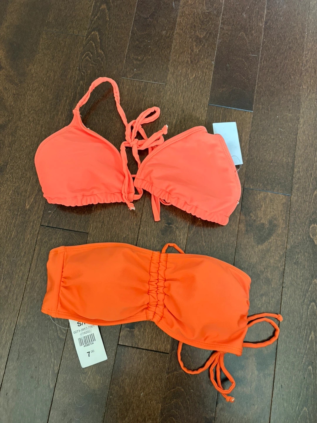 Orange Bikini Tops - Size S