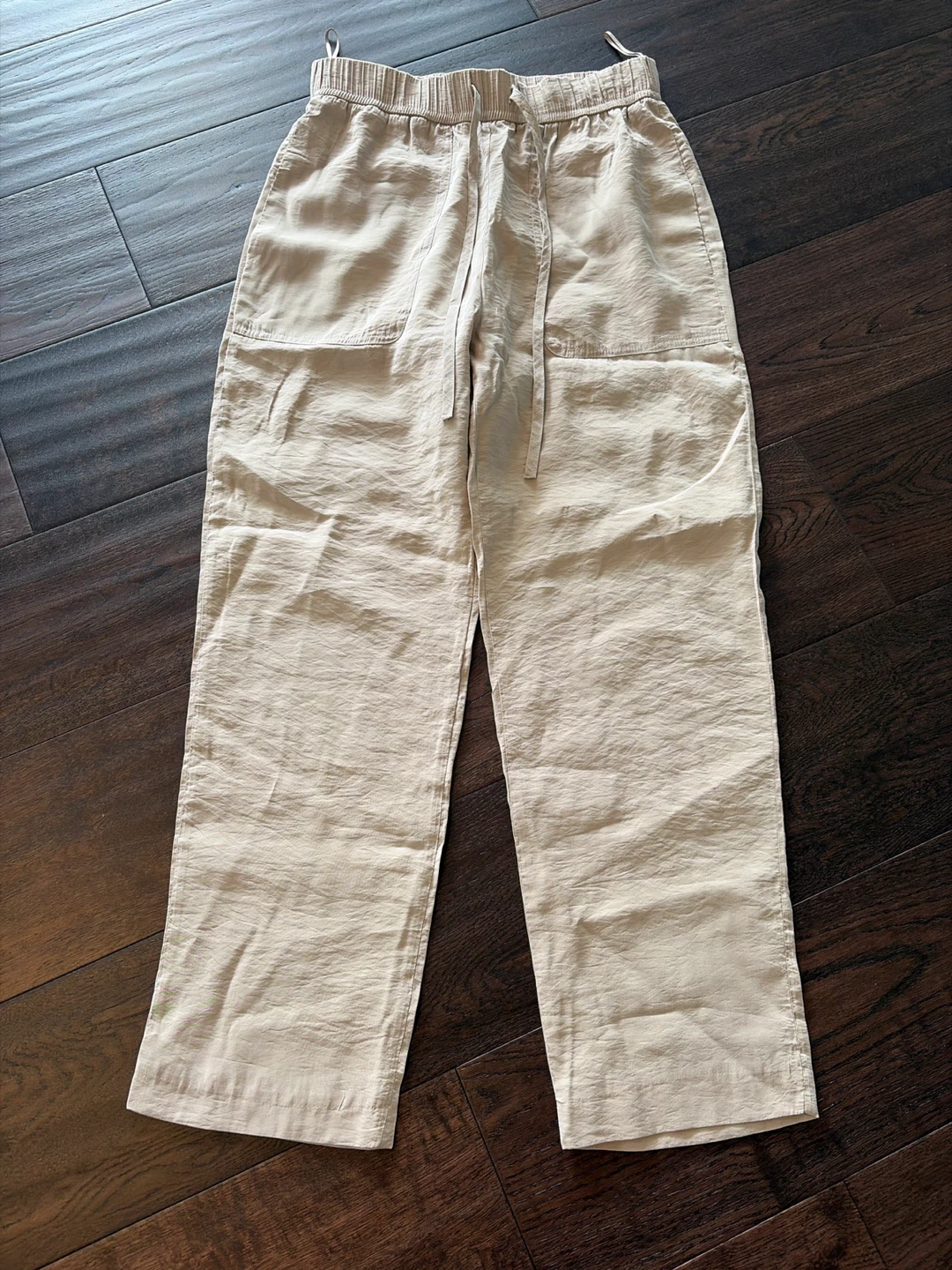 Zara Women's Beige Elastic Waist Pants