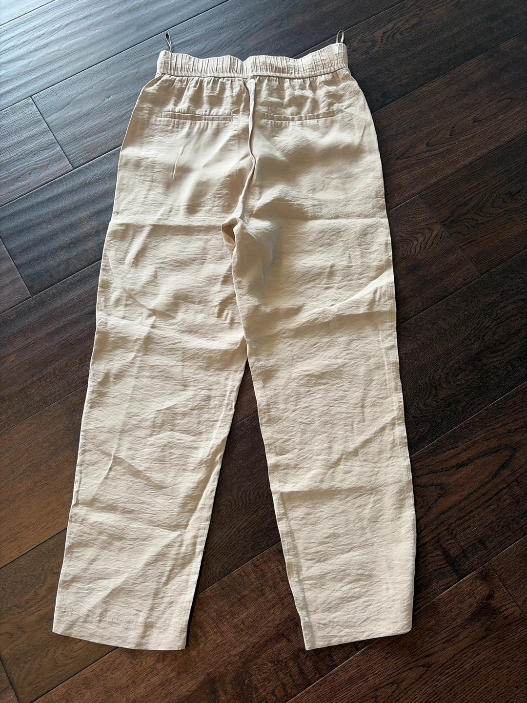 Zara Women's Beige Elastic Waist Pants - photo 2