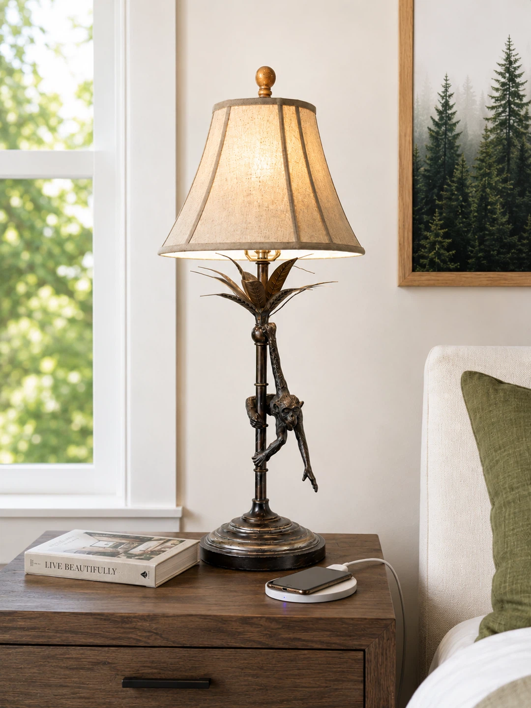 VTG Fredrick Cooper Monkey Climbing Table Lamp