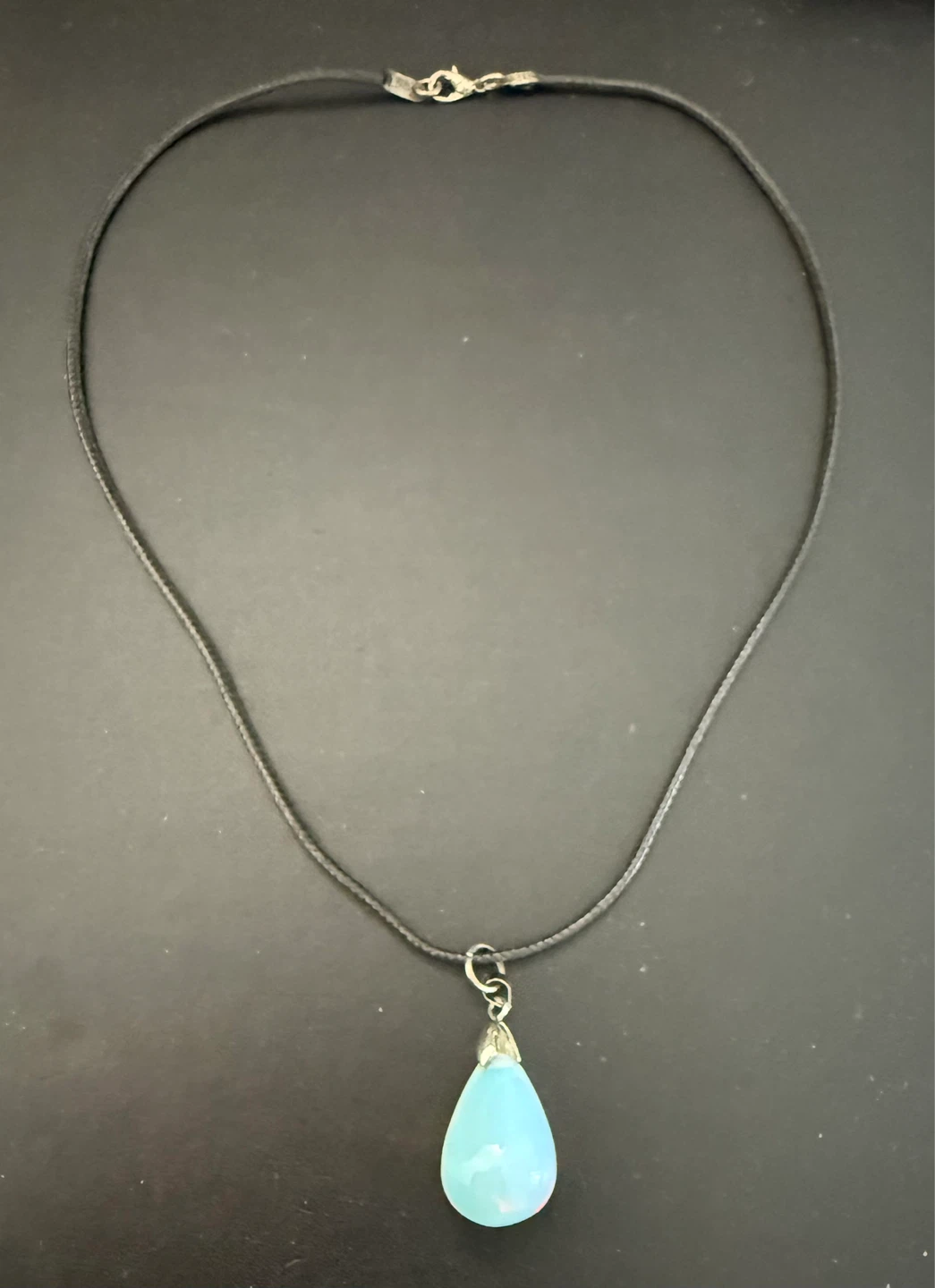 Teardrop Opalite Pendant Necklace