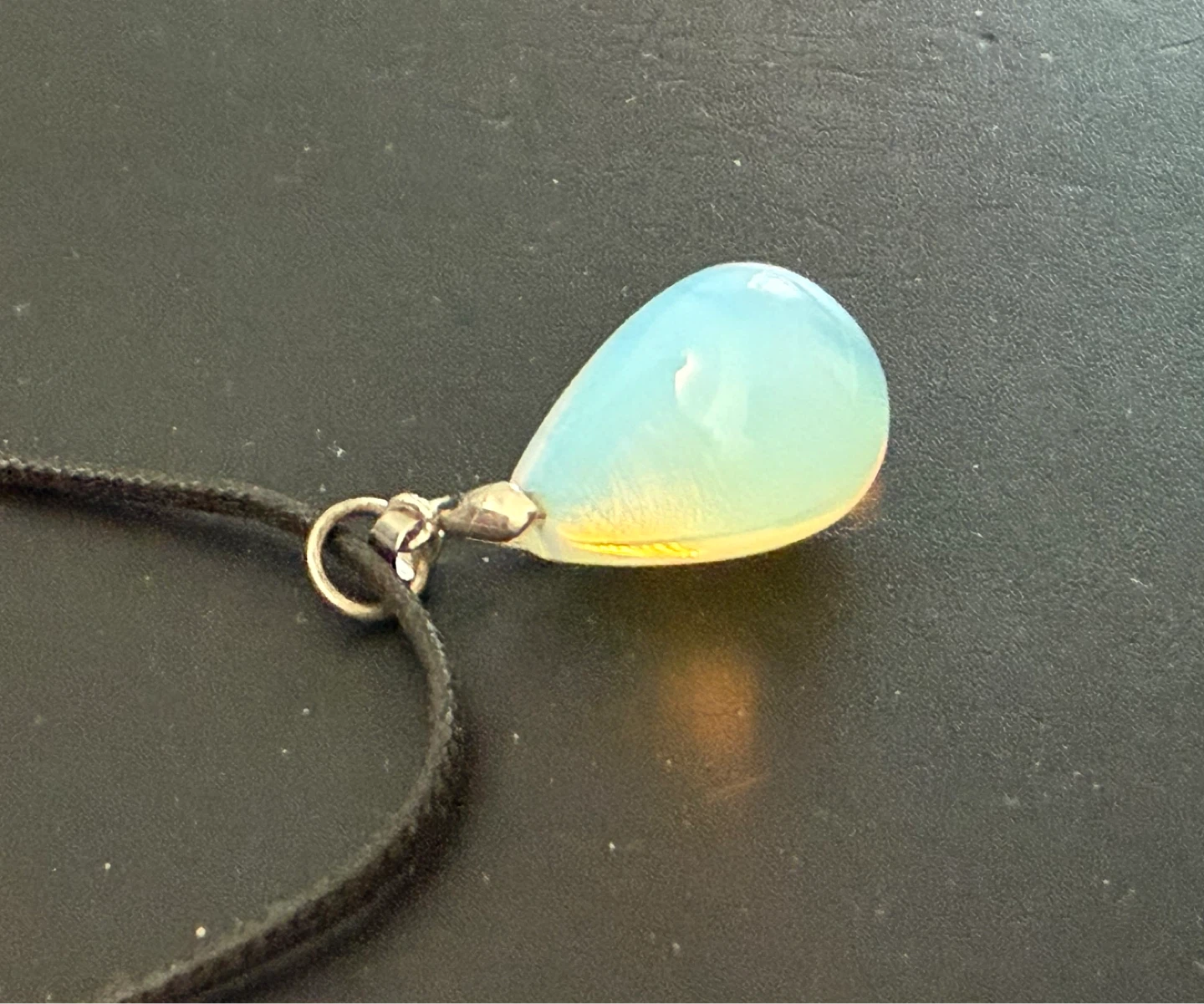 Teardrop Opalite Pendant Necklace - photo 2