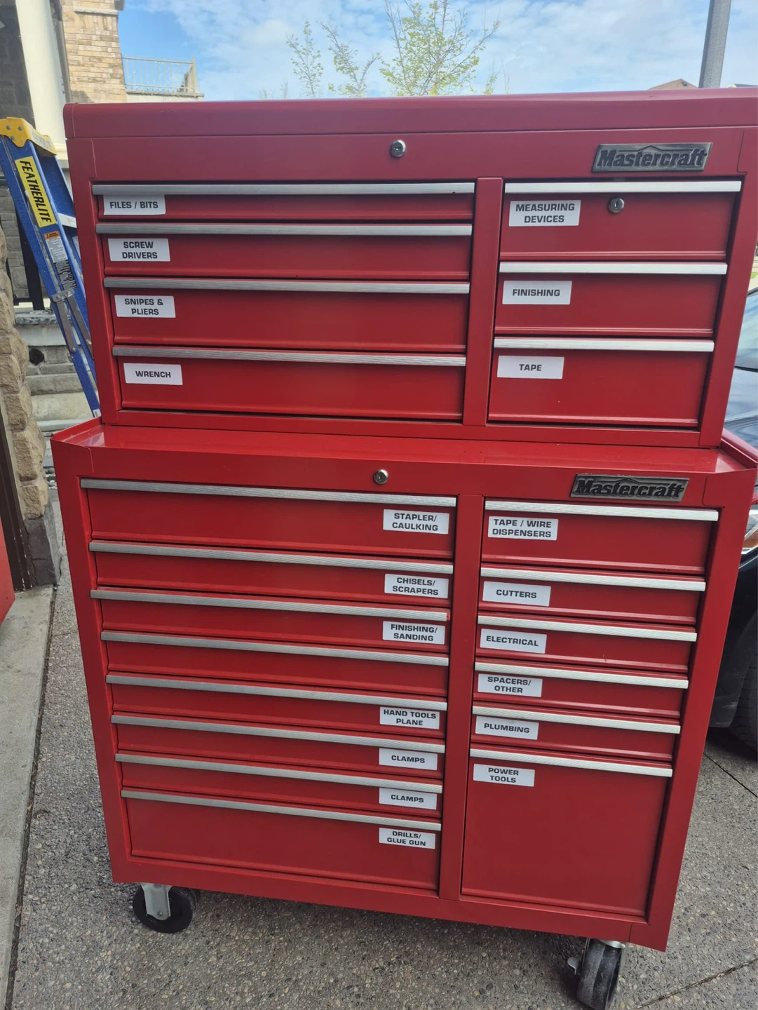 Mastercraft Red Rolling Tool Chest