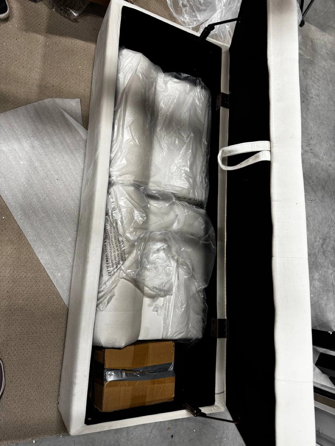 White 3-Drawer Nightstand - photo 3