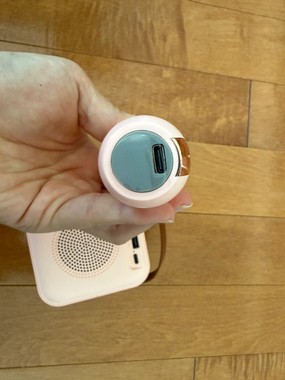 Pink Portable Karaoke Speaker with Microphone - photo 4