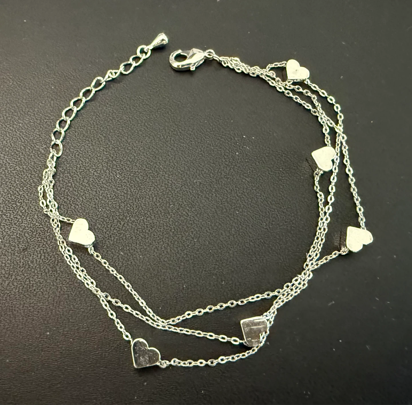 Double-Layer Heart Charm Bracelet - photo 2