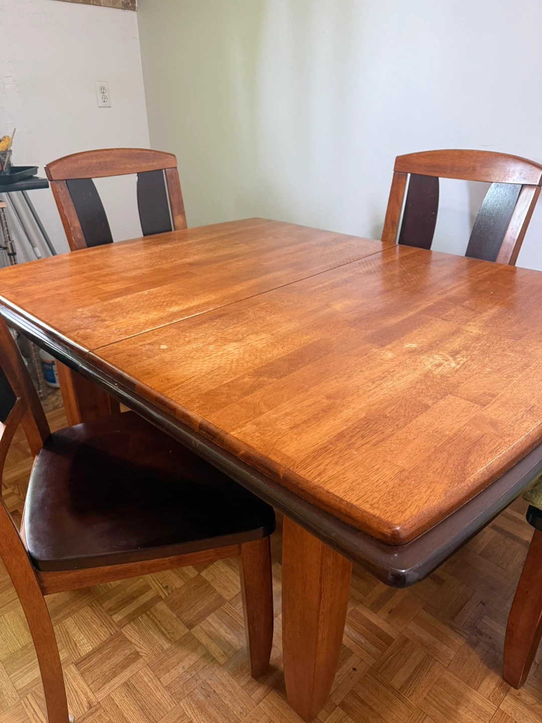 Wooden Dining Table and Chairs Set