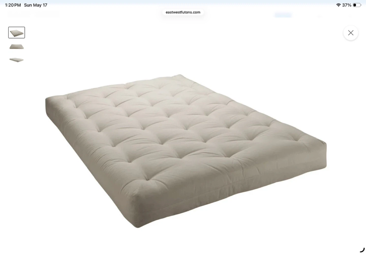 Twin size futon matress