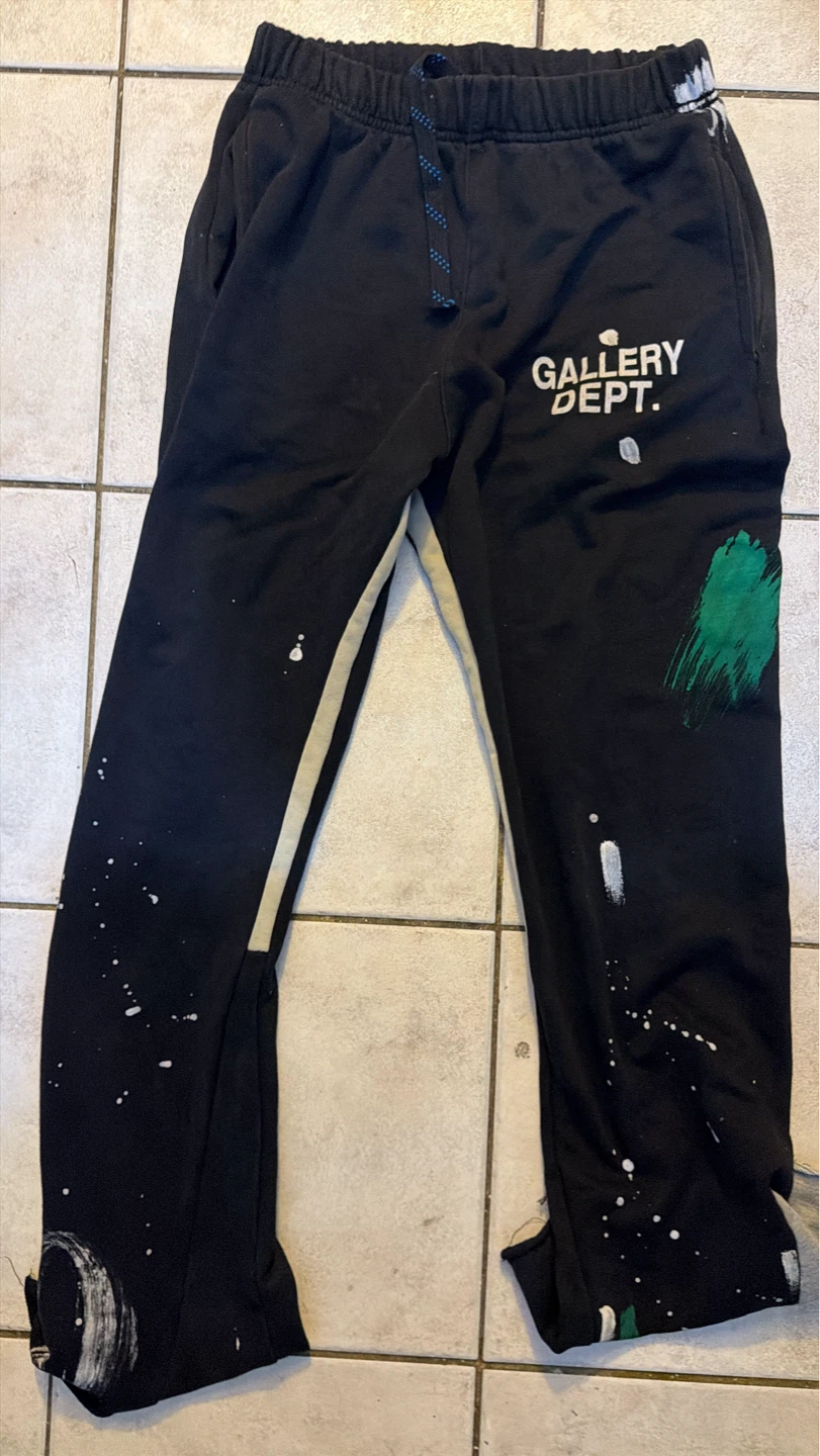 Gallery Dept. Black Painted Sweatpants