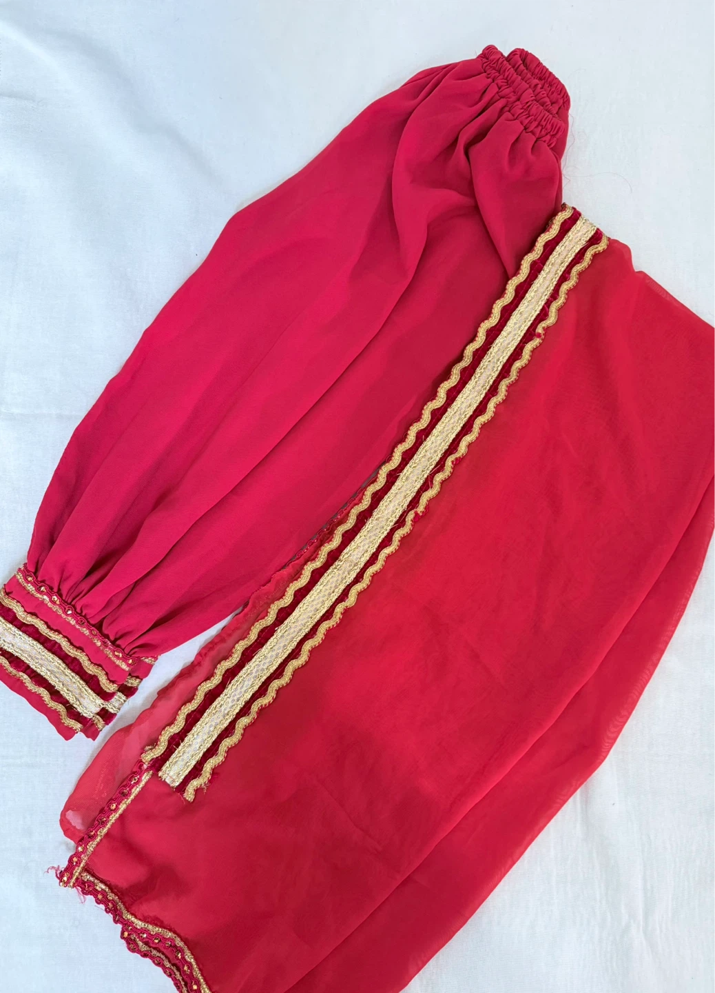 Embroidered Afghan Dress with Dupatta and Pants - photo 5