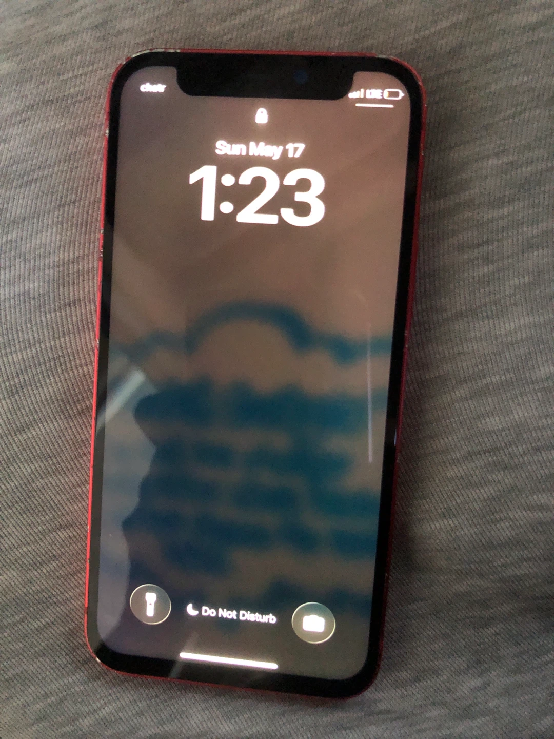 Red Apple iPhone 12 mini - Cracked Back - photo 2