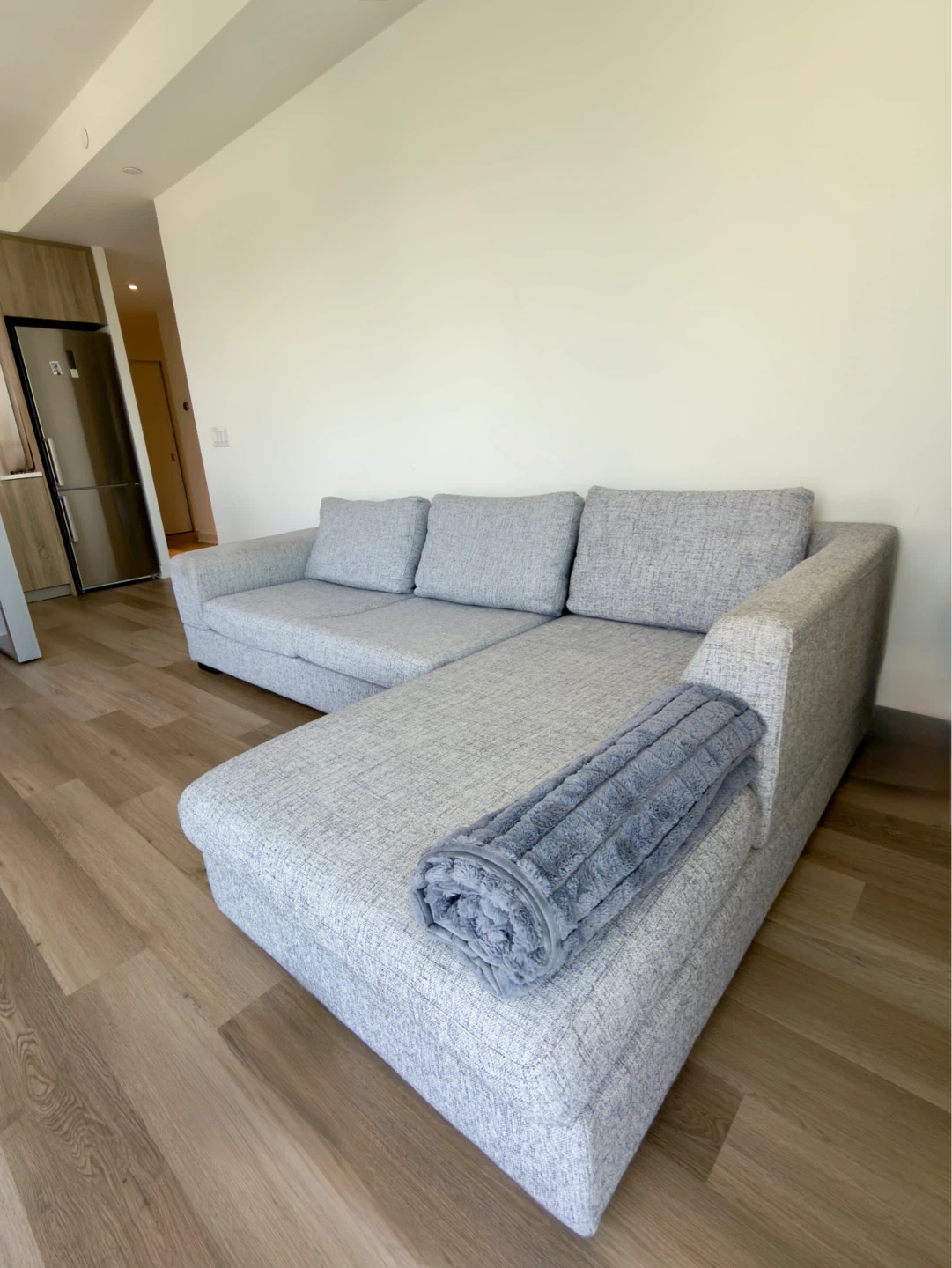 Grey L-Shape Sofa - photo 2