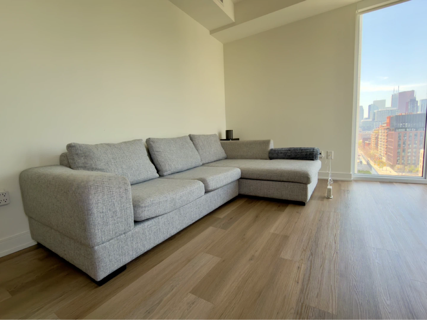 Grey L-Shape Sofa - photo 4