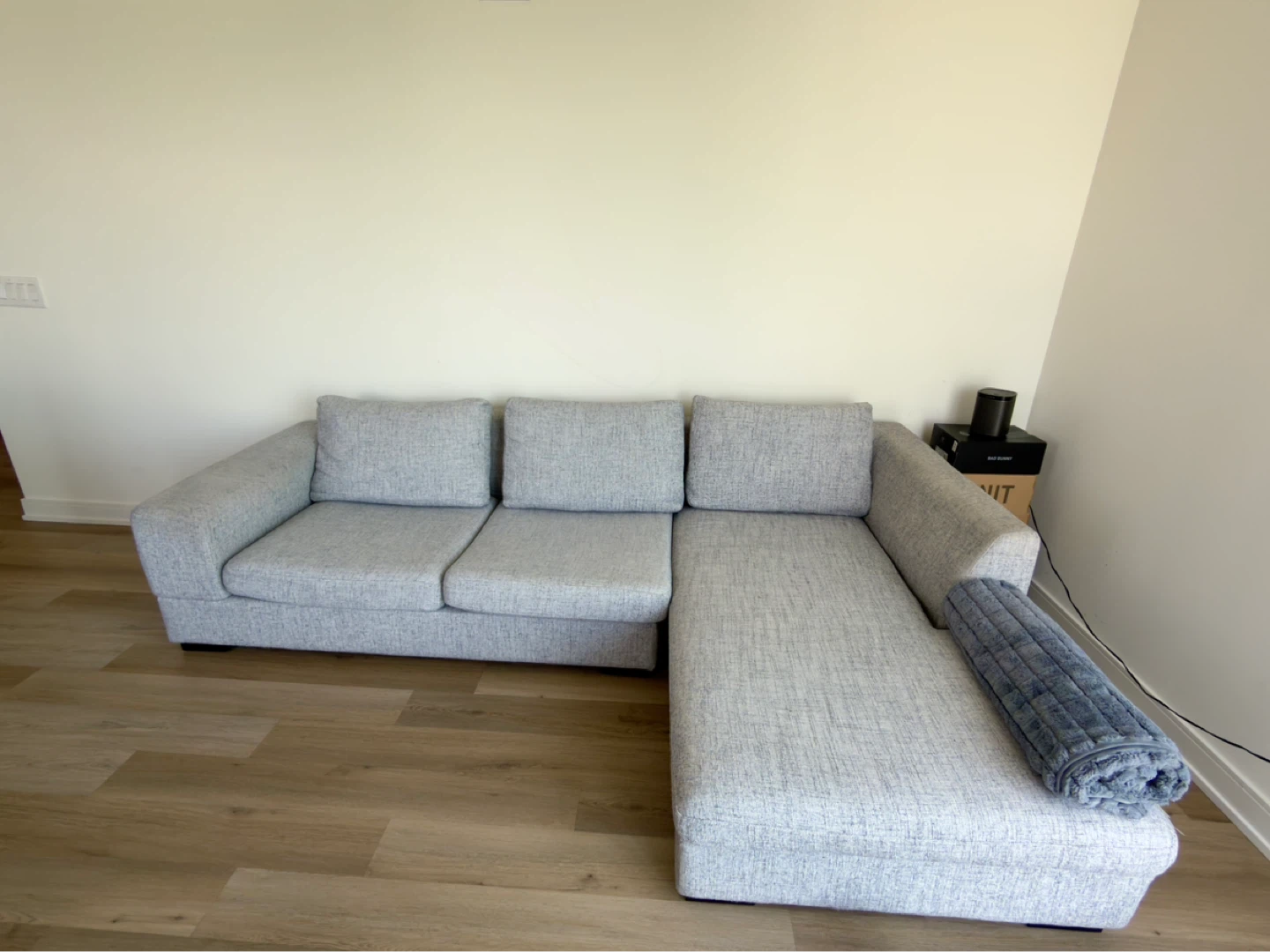 Grey L-Shape Sofa - photo 3