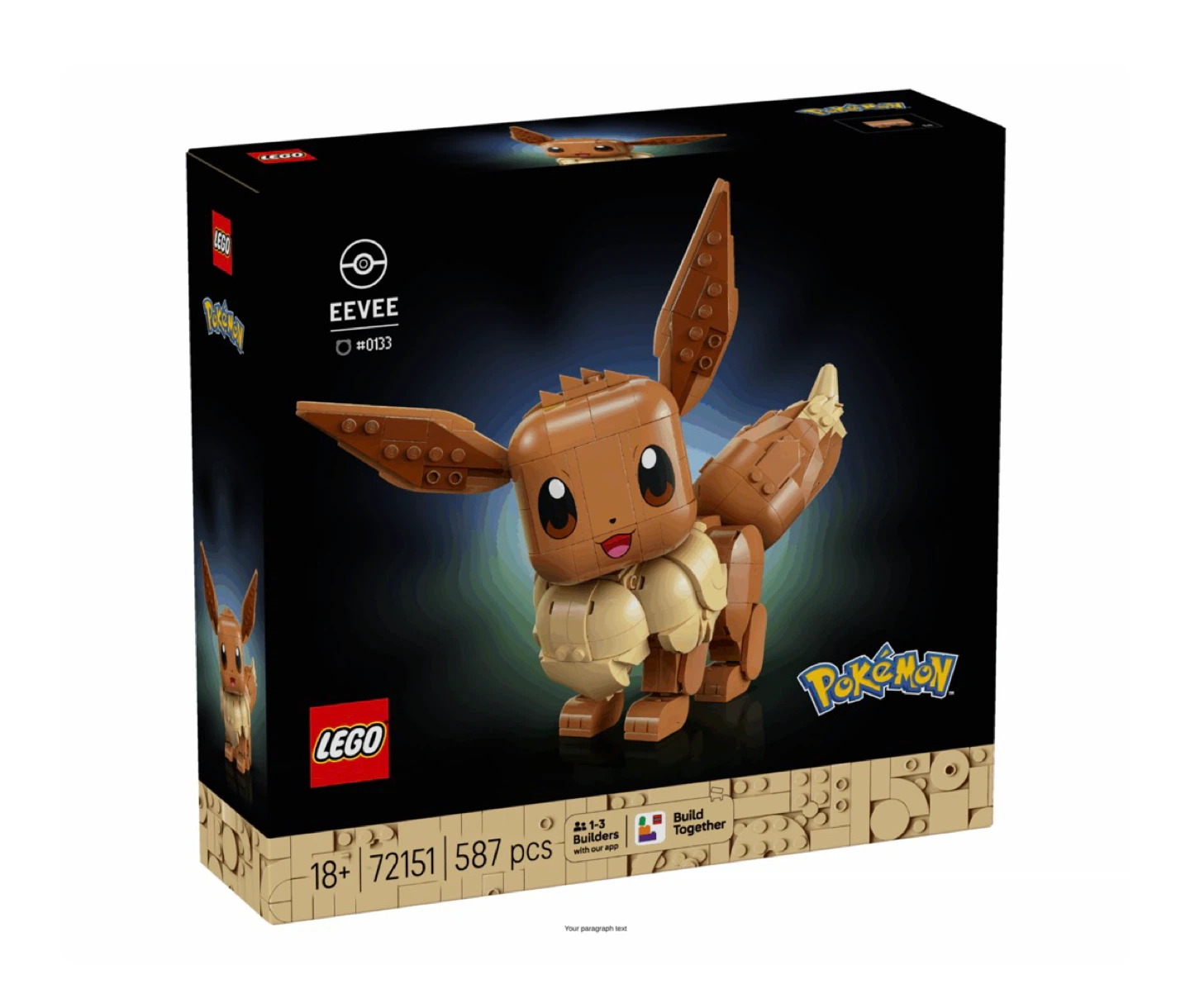 LEGO Pokemon Eevee Building Set #0133