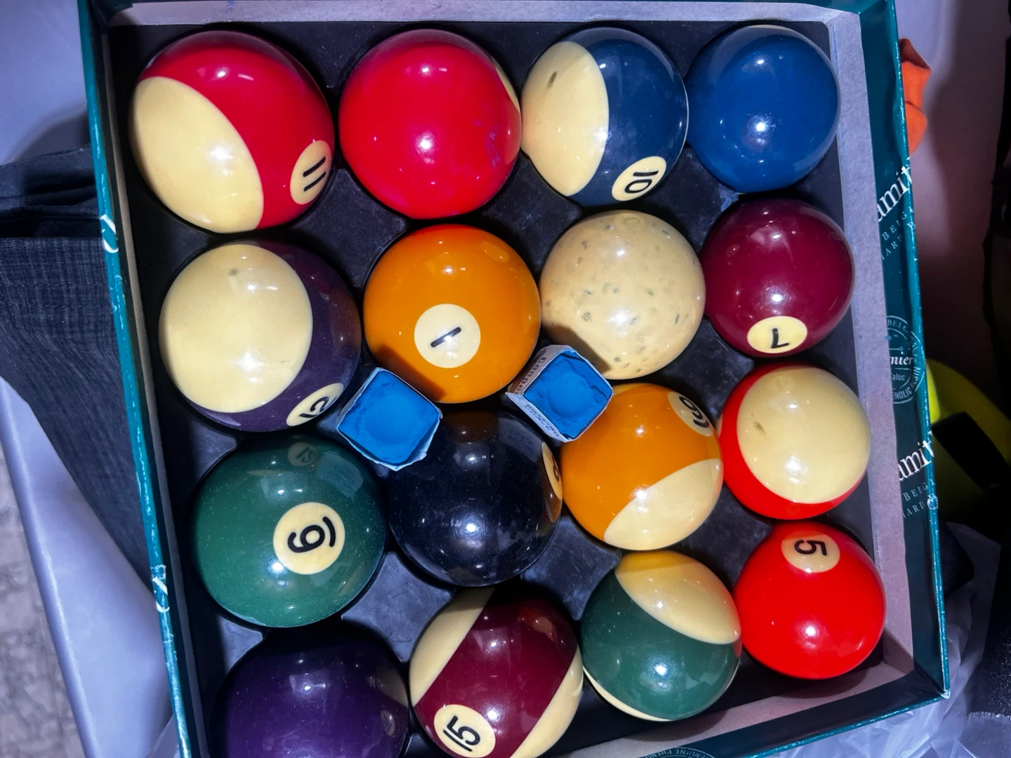 Cooper Deluxe Billiard Cue Repair Kit with Balls and Rack