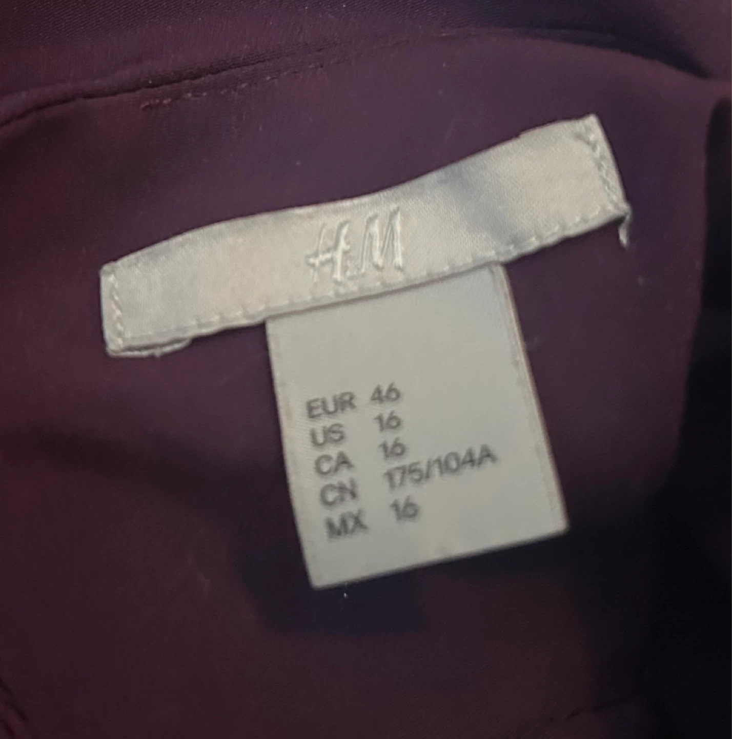 H&M Women's Purple Dress Size 16 - photo 2