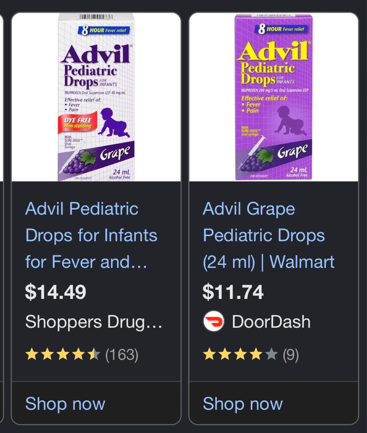 Advil Pediatric Grape Drops - 24 ml (3 Pack) - photo 3