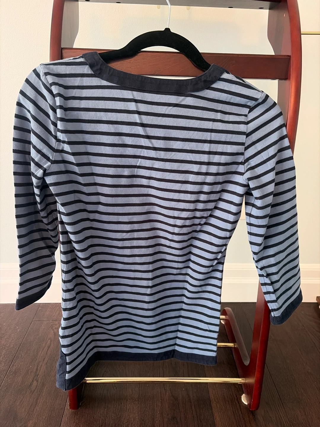 Tommy Hilfiger Striped 3/4 Sleeve V-Neck Top - photo 2