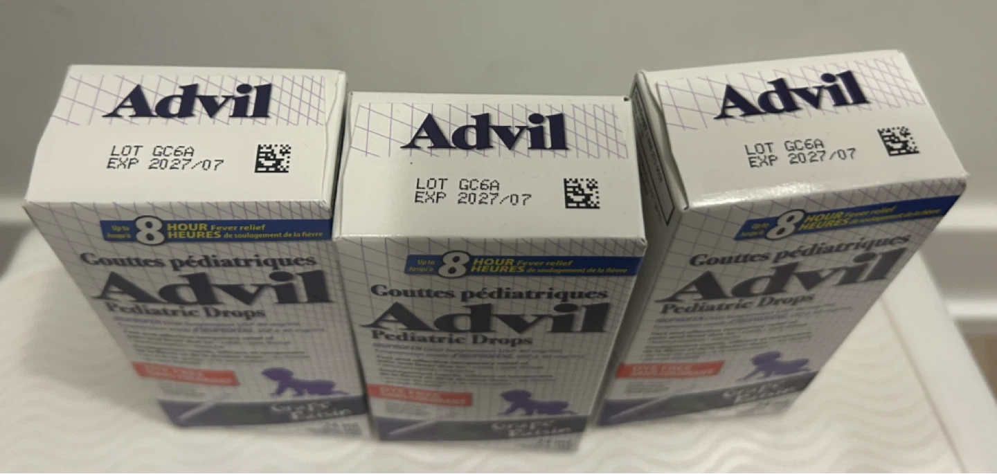 Advil Pediatric Grape Drops - 24 ml (3 Pack) - photo 2