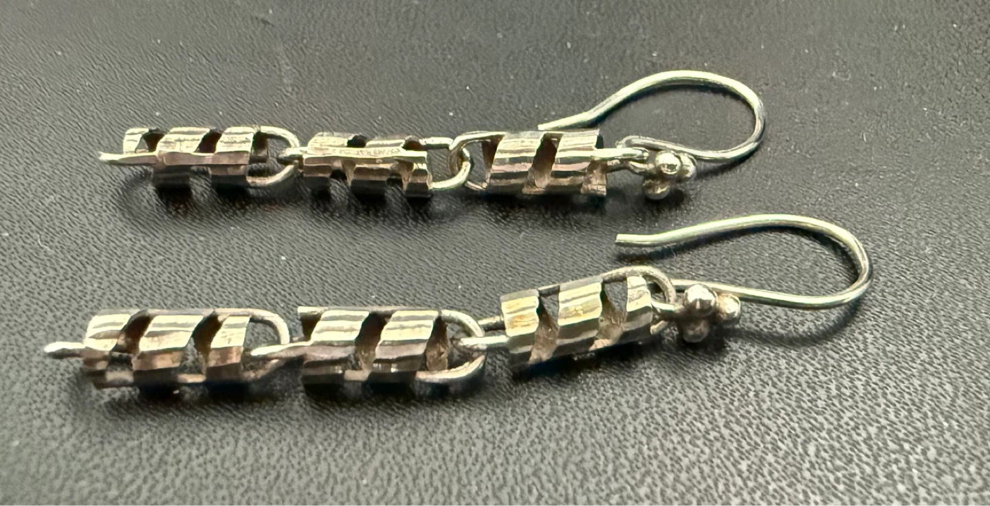 Silver Dangle Earrings - photo 2