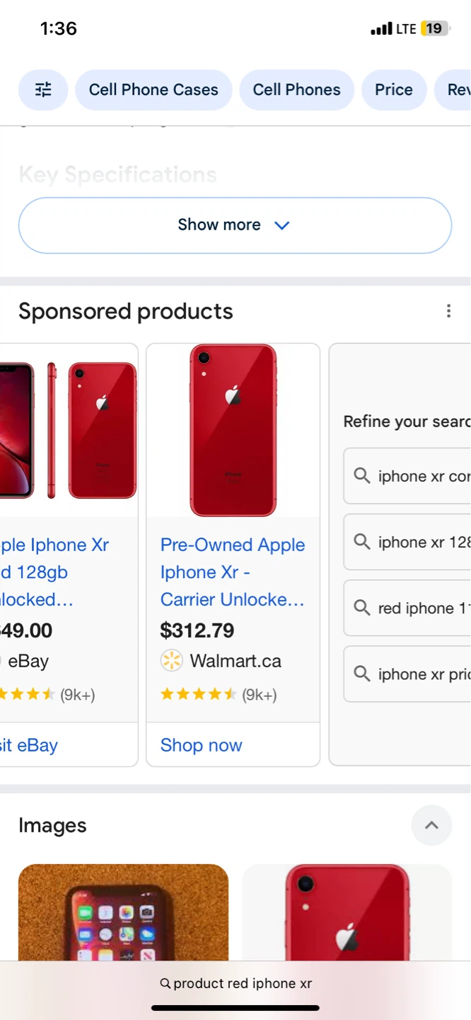 Apple iPhone XR - Red - 64GB crack on back works great - photo 2