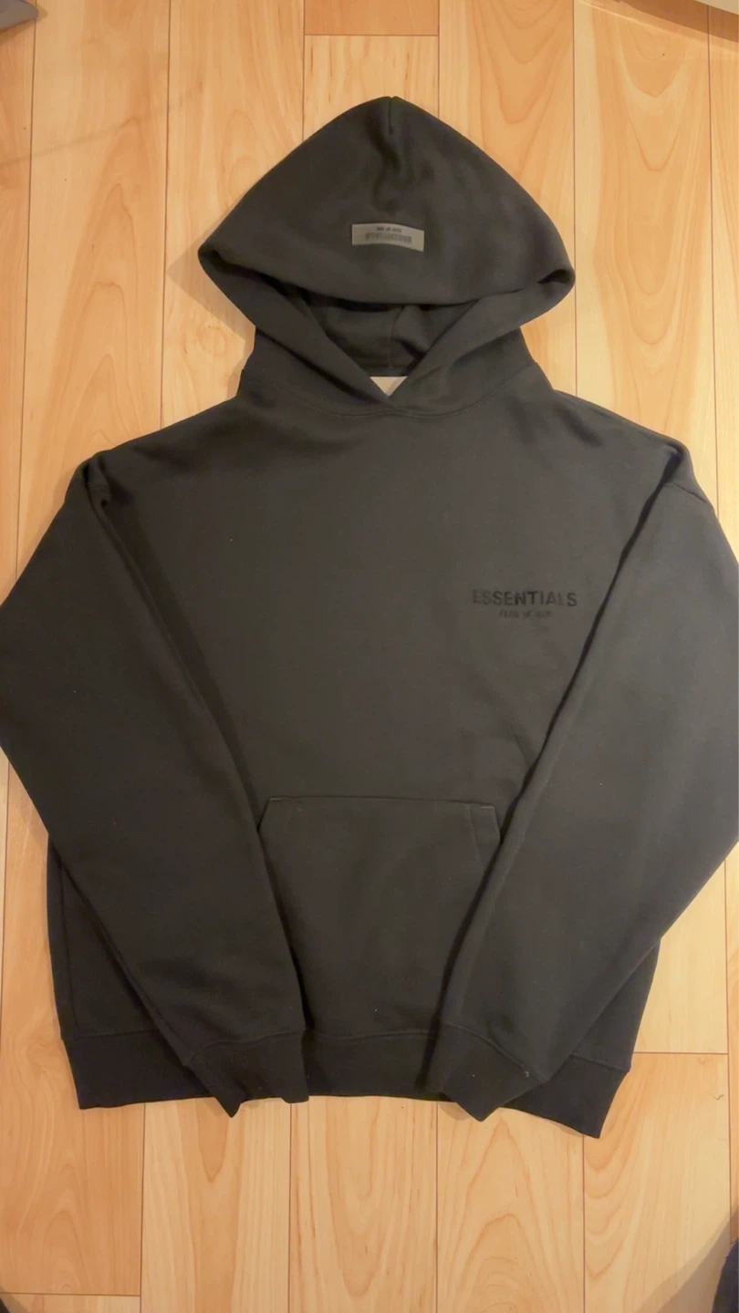 Black Essentials Hoodie