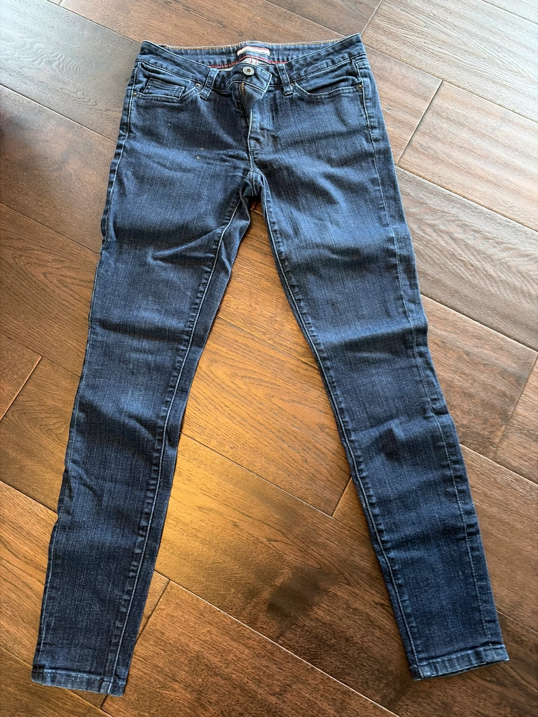 Jeans with Rhinestone Pocket Detail