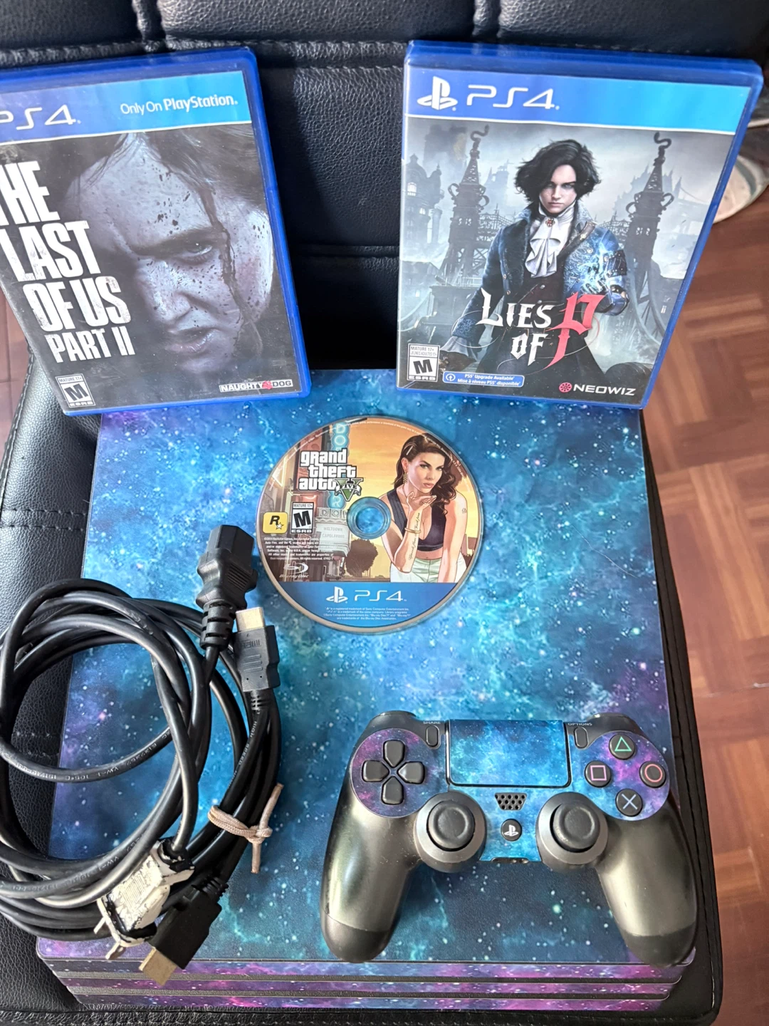 Custom Galaxy PS4 Pro Console Bundle with Games - photo 2
