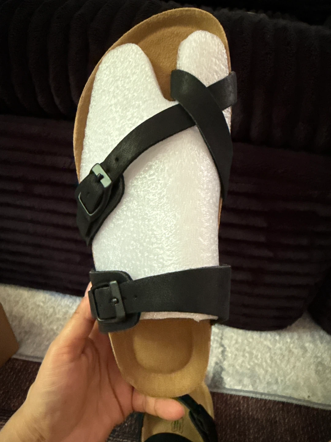 Cushionaire Black Comfort Sandals Size 7M - photo 2