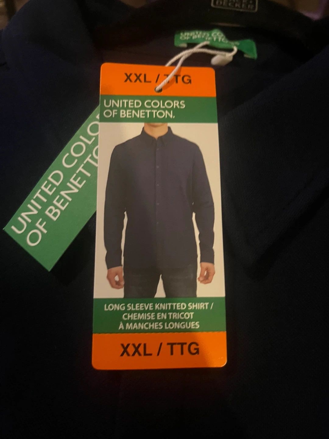 United Colors of Benetton Long Sleeve Knitted Shirt - XXL - photo 2