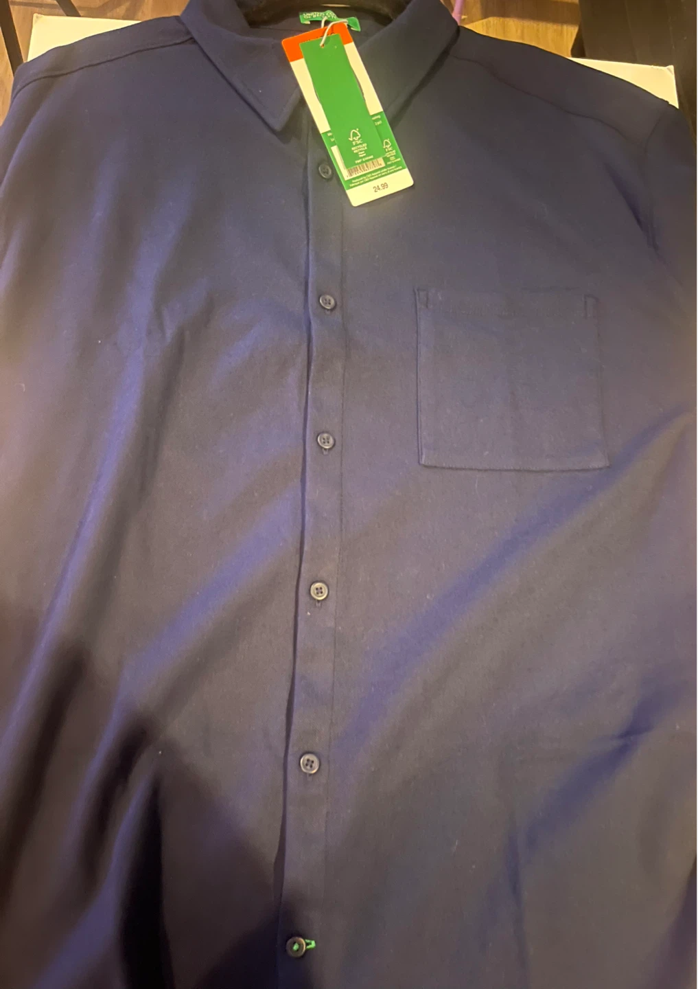 United Colors of Benetton Long Sleeve Knitted Shirt - XXL