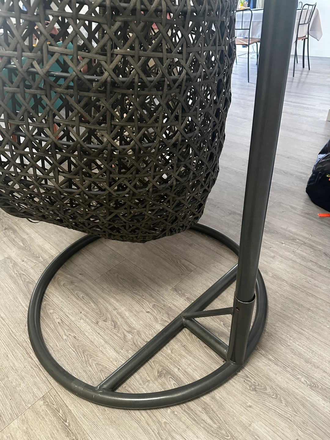 Egg swing chair with stand - photo 4