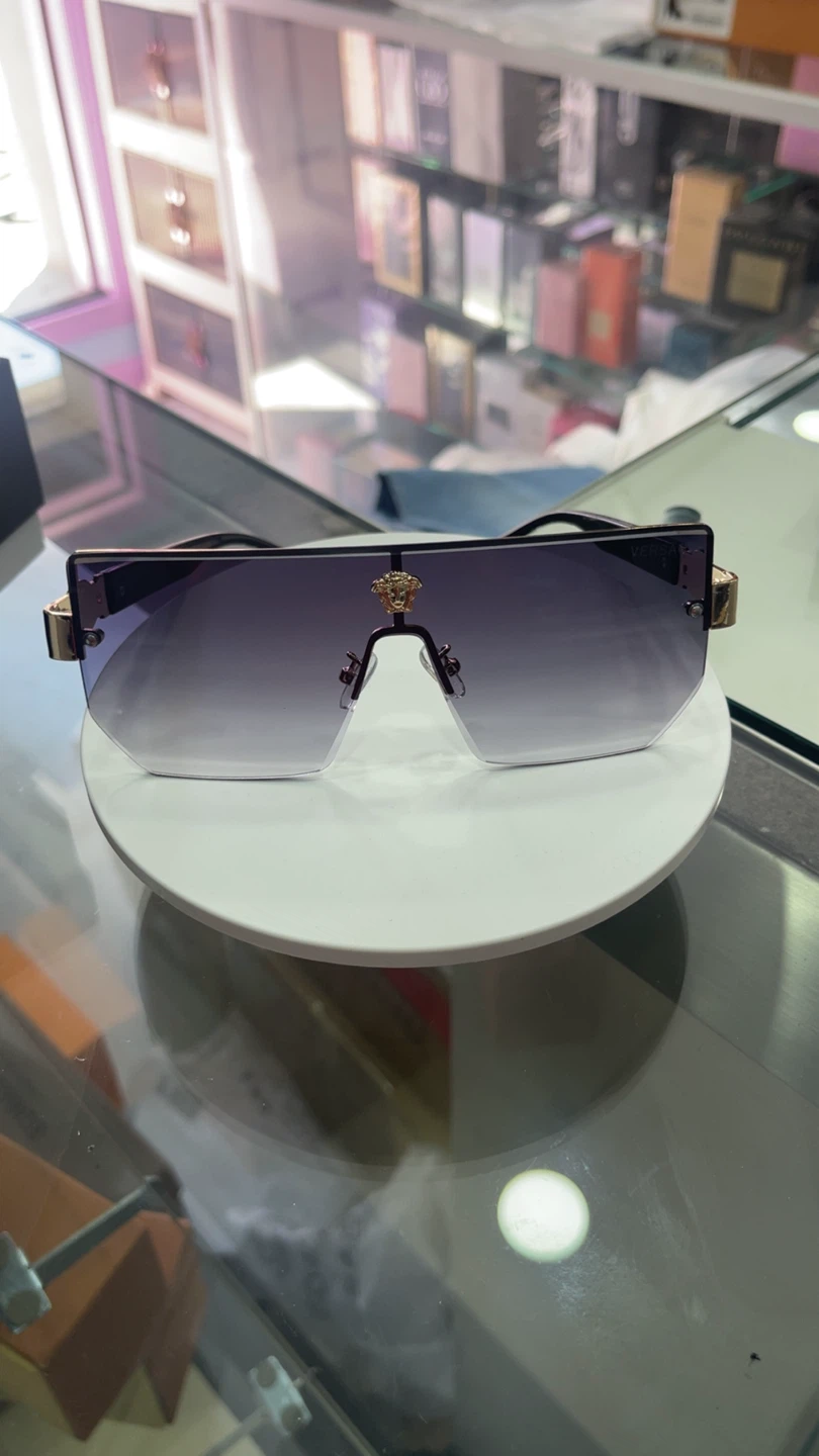 New VERSACE Oversized Shield Sunglasses with Medusa Head Detail - photo 5