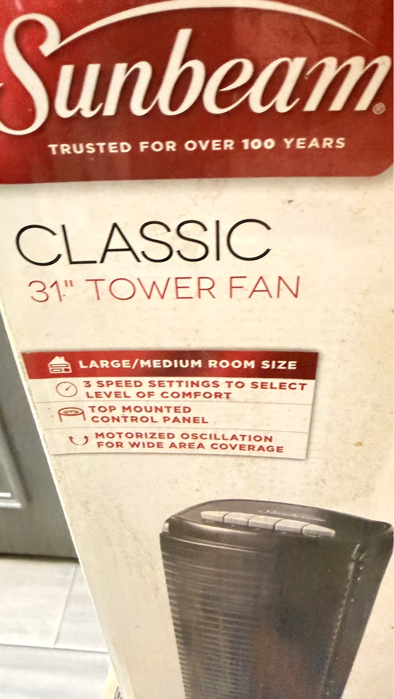 Sunbeam Classic 31" Tower Fan - photo 3