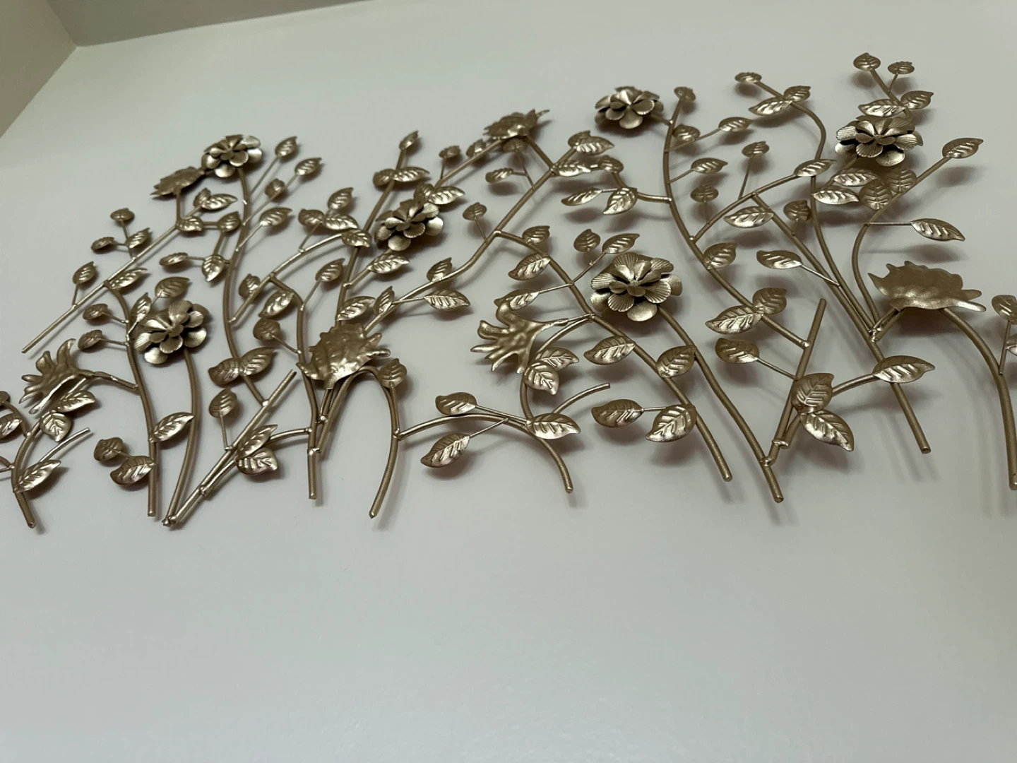 Gold Metal Floral Wall Art - photo 3