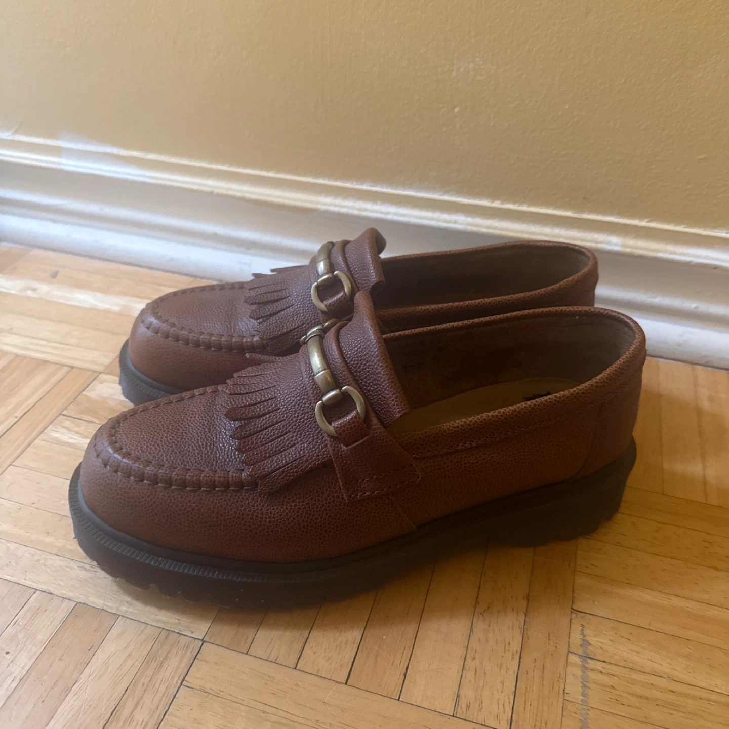 Dr. Martens Brown Leather Loafers Size 9 - photo 2