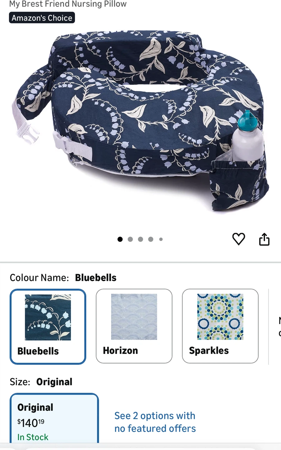 My Brest Friend Nursing Pillow - Bluebells