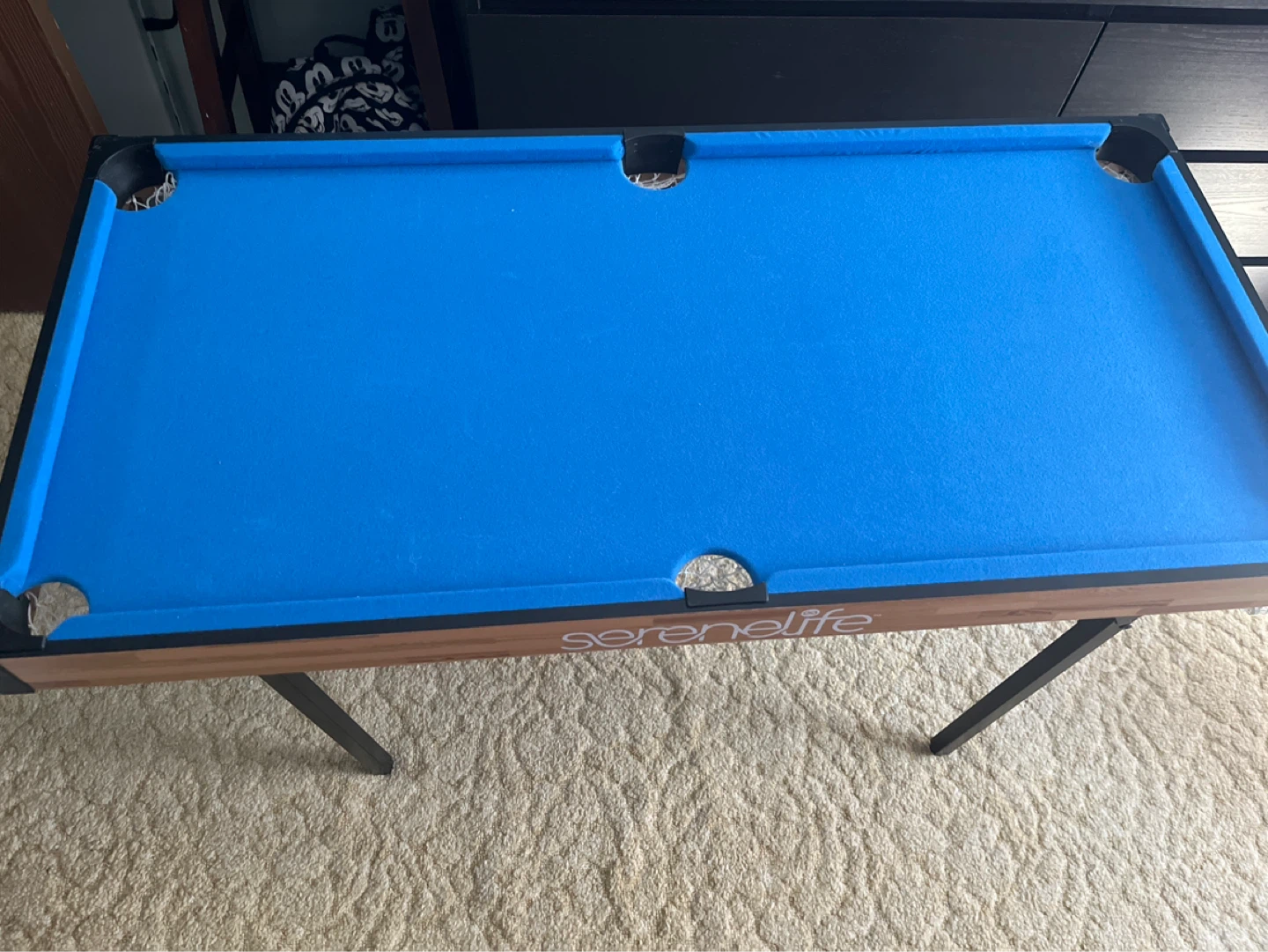 SereneLife Blue Felt Pool Table - photo 3
