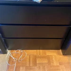 ikea malm 3 drawer dresser black brown IKEA Malm 3 Drawer Dresser - Black/Brown for Sale in Lake Stevens, WA