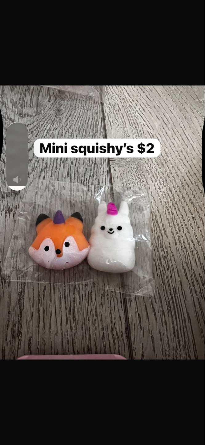 Mini Fox and Unicorn Squishies