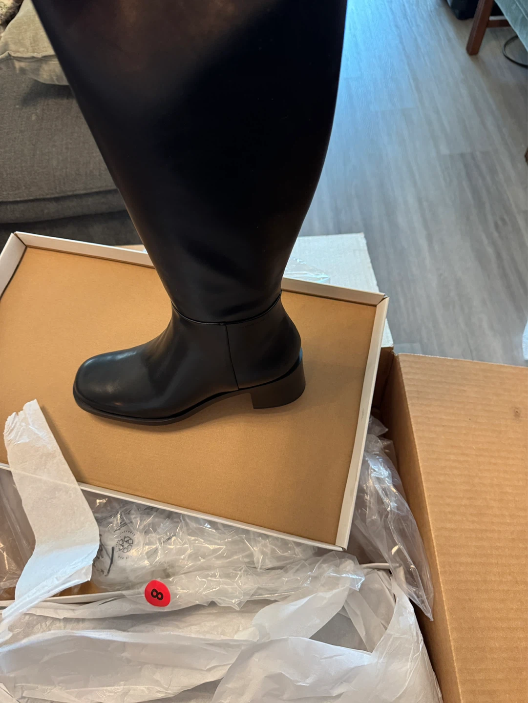 Charles & Keith Women’s Black Knee-High Boots Size 8 - photo 2