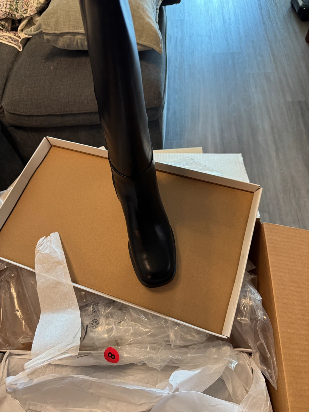 Charles & Keith Women’s Black Knee-High Boots Size 8 - photo 3