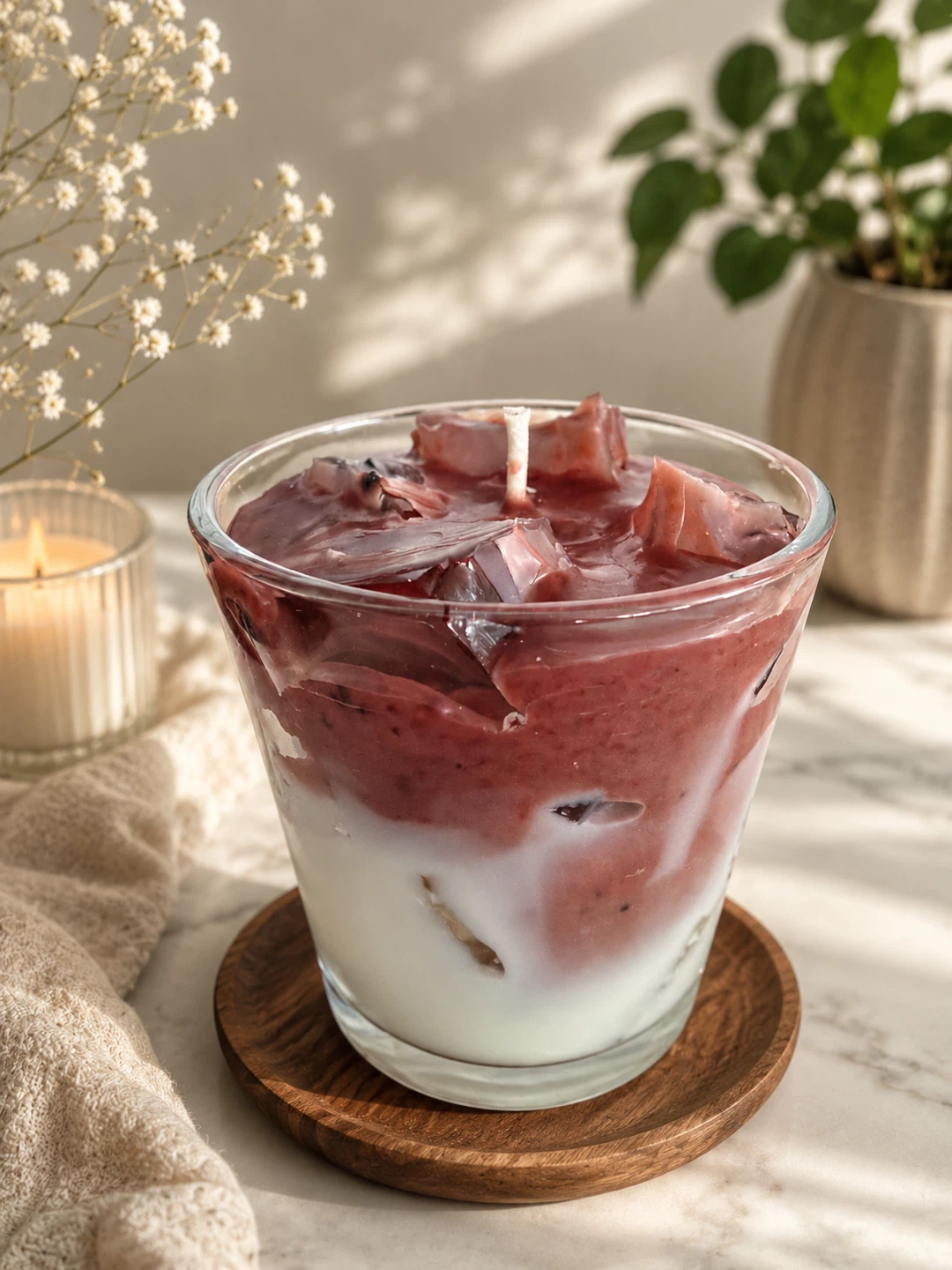 Iced latte  Candle in Glass Jar