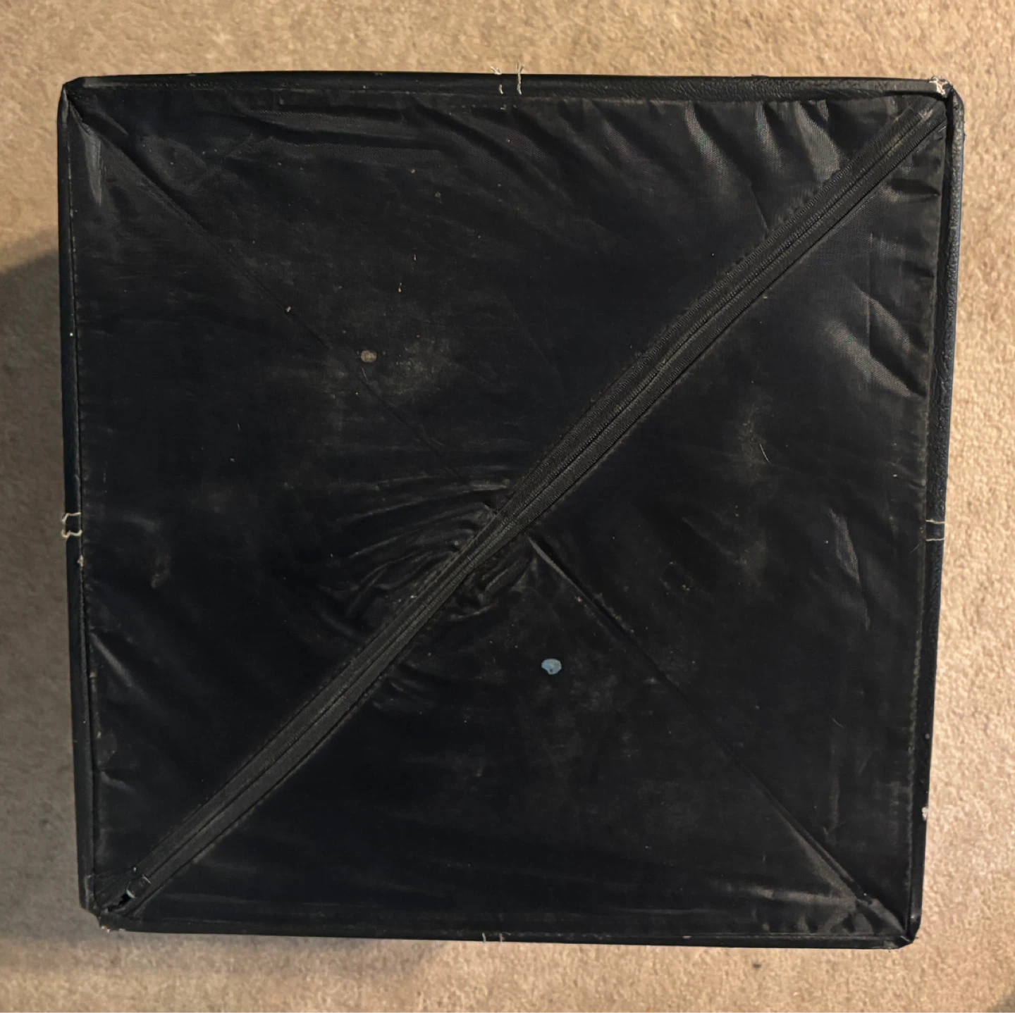 Black Storage Cube (15” x 15” x 16”) foldable in faux leather - photo 5