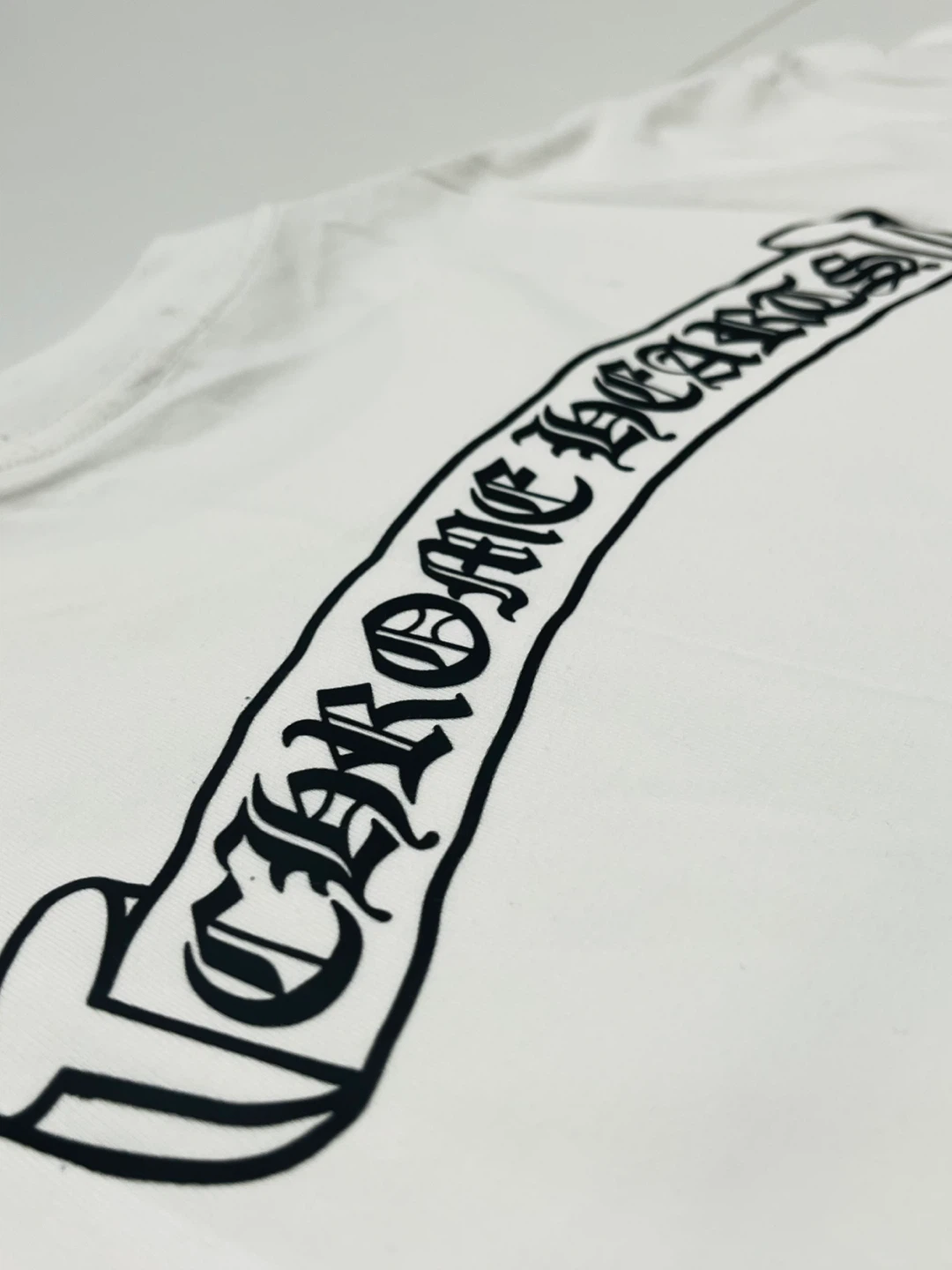 Chrome Hearts White T-Shirt with Multi-Color Crosses - photo 5