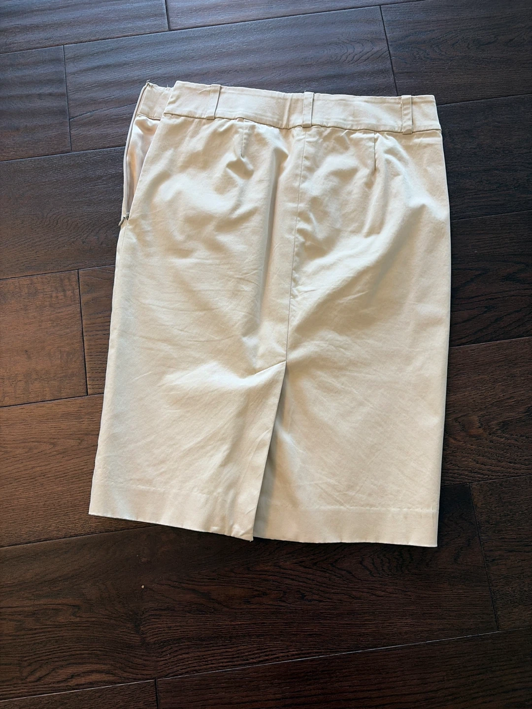 Beige Button-Front Skirt - photo 2
